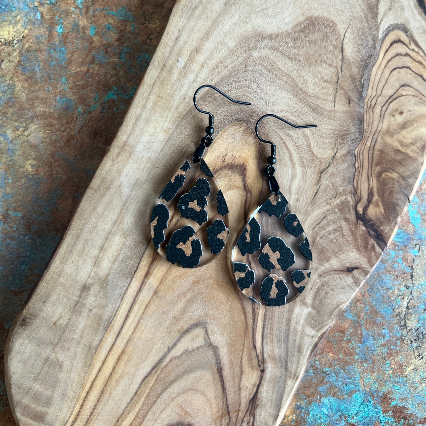 Leopard Print Arcylic Earrings