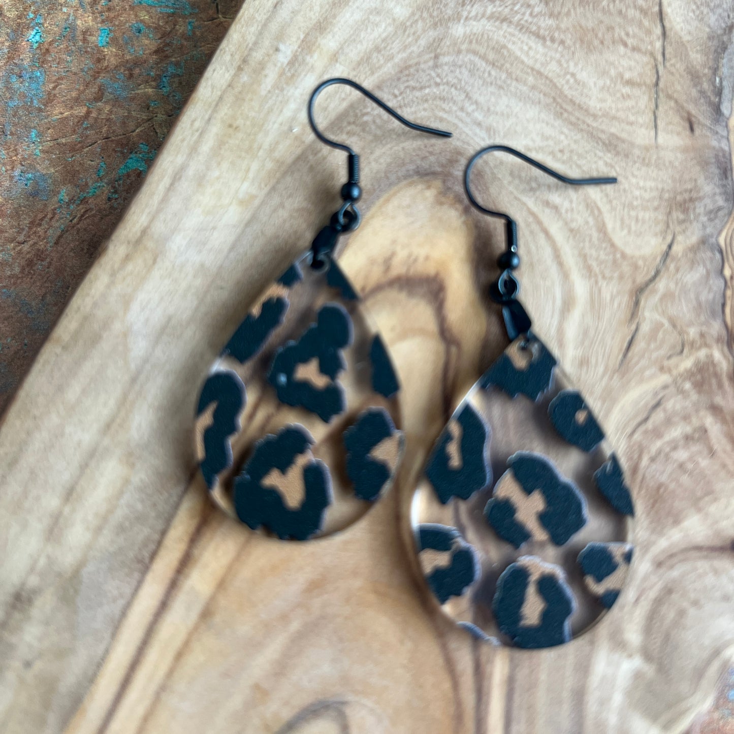 Leopard Print Arcylic Earrings