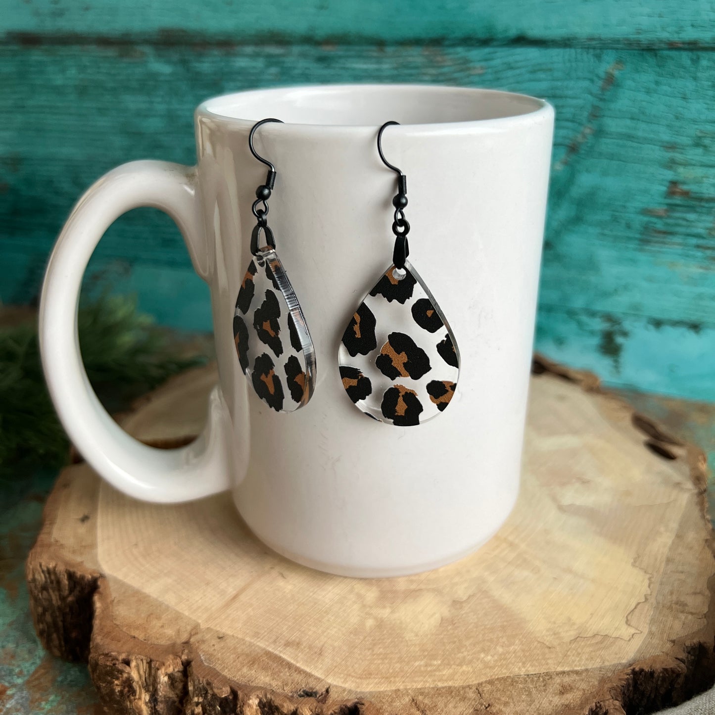 Leopard Print Arcylic Earrings