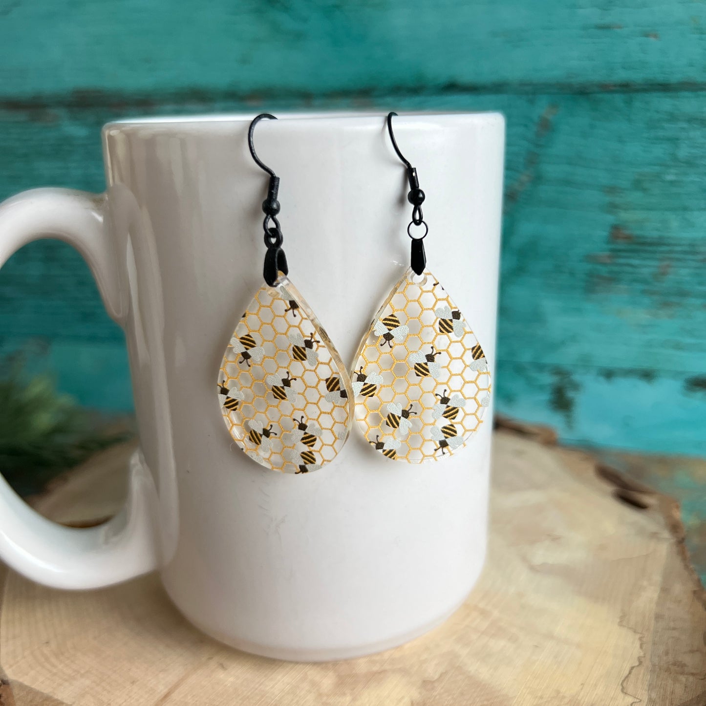 Bee Acrylic Earrings