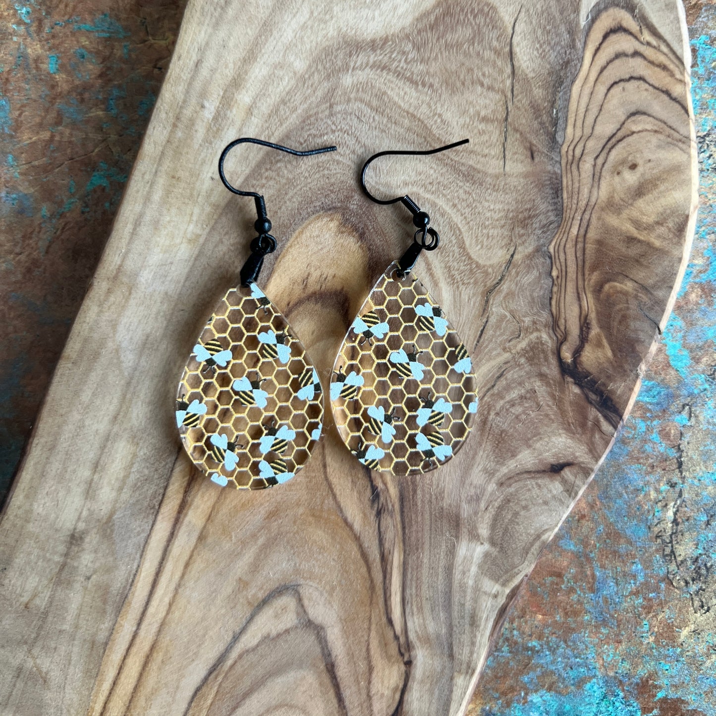 Bee Acrylic Earrings