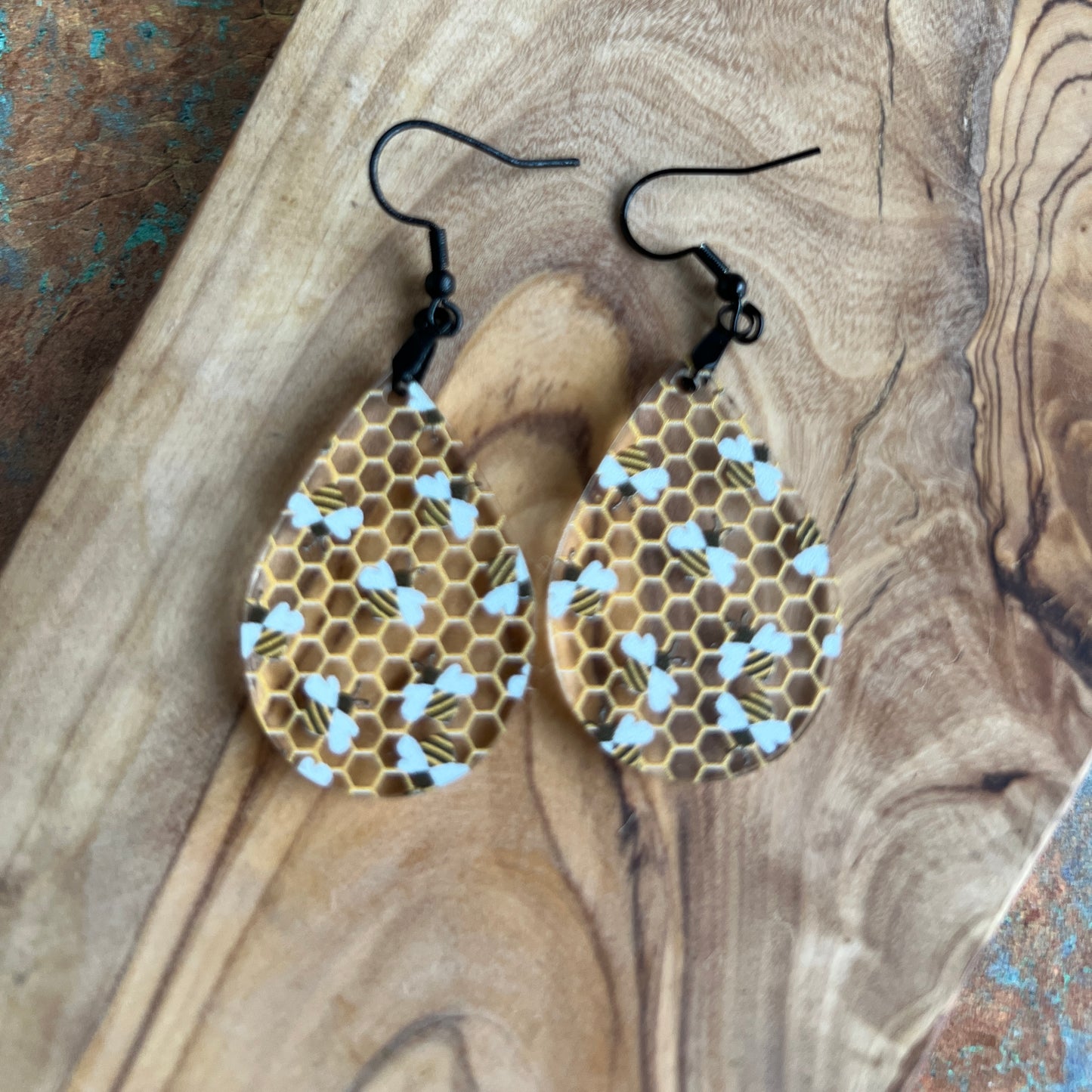 Bee Acrylic Earrings