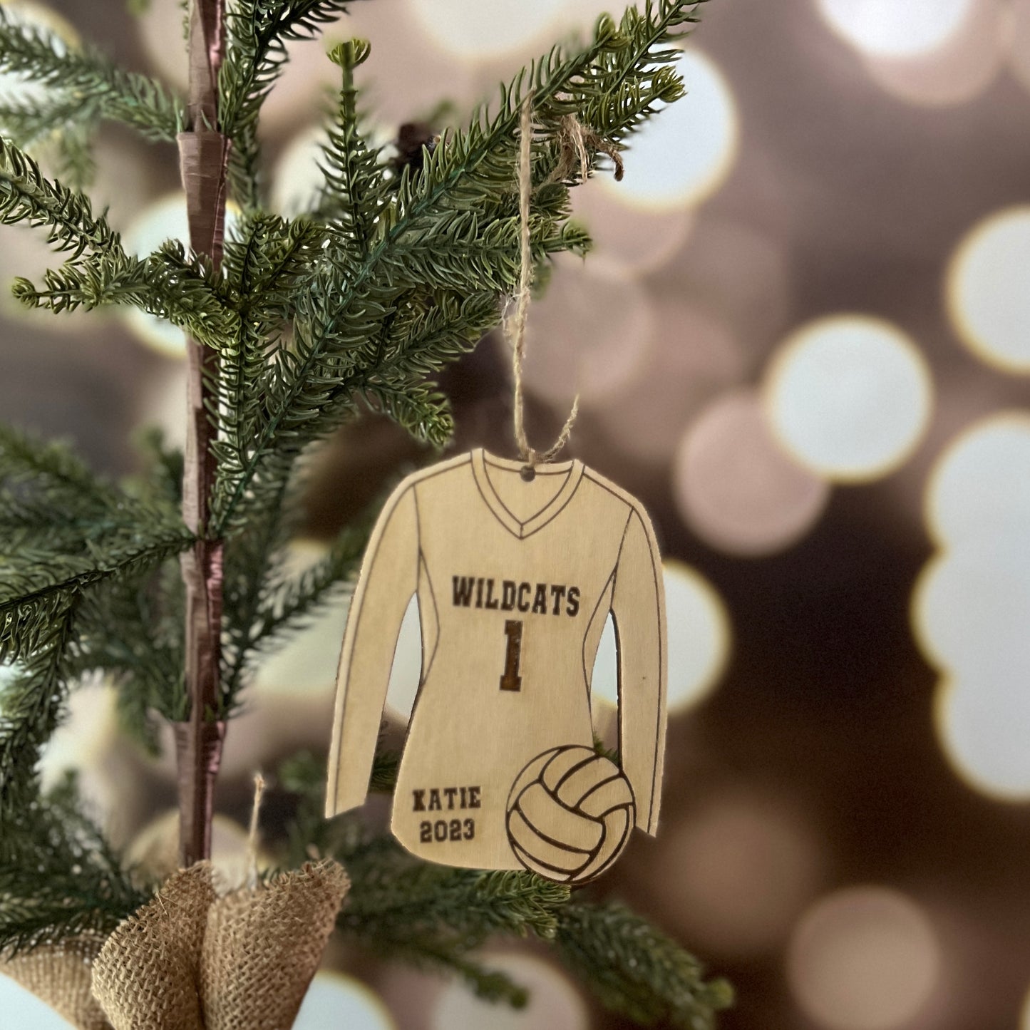 Volleyball Personalized Christmas Ornaments