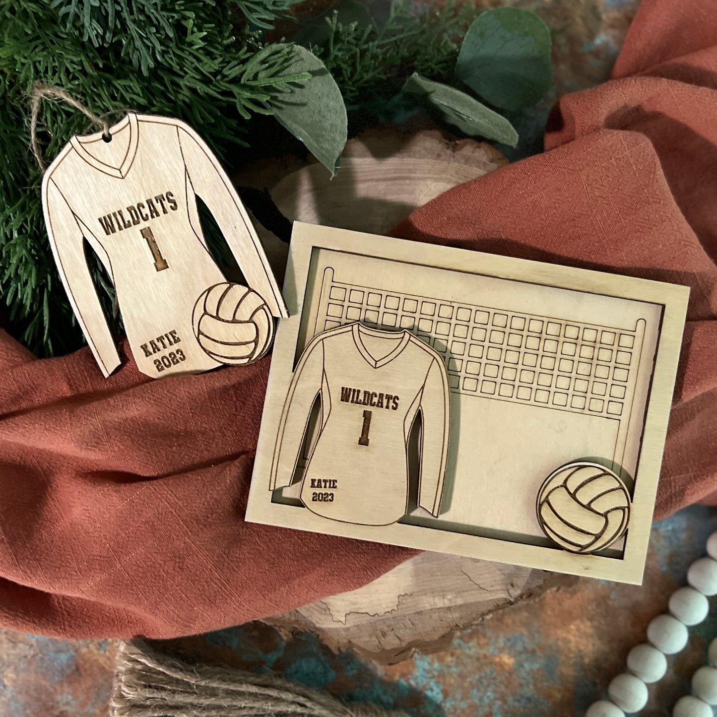 Volleyball Personalized Christmas Ornaments