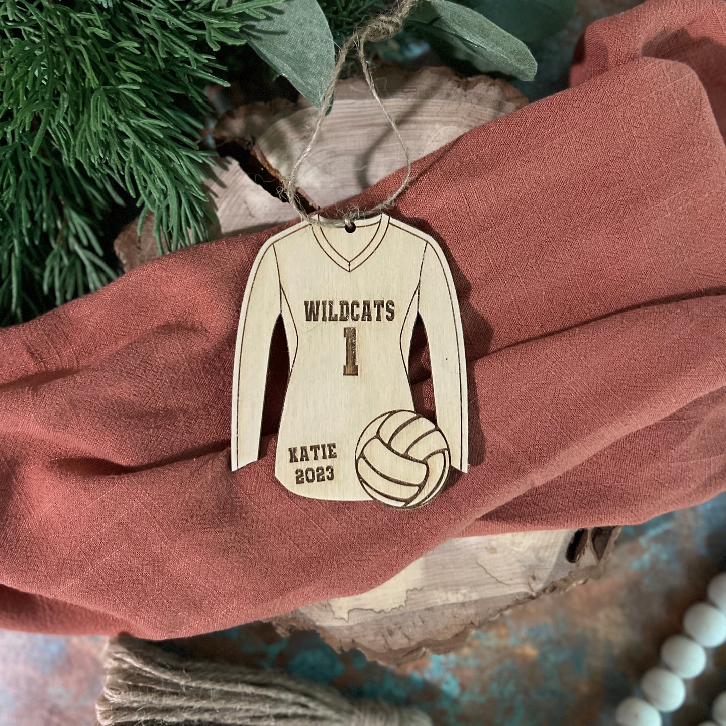 Volleyball Personalized Christmas Ornaments