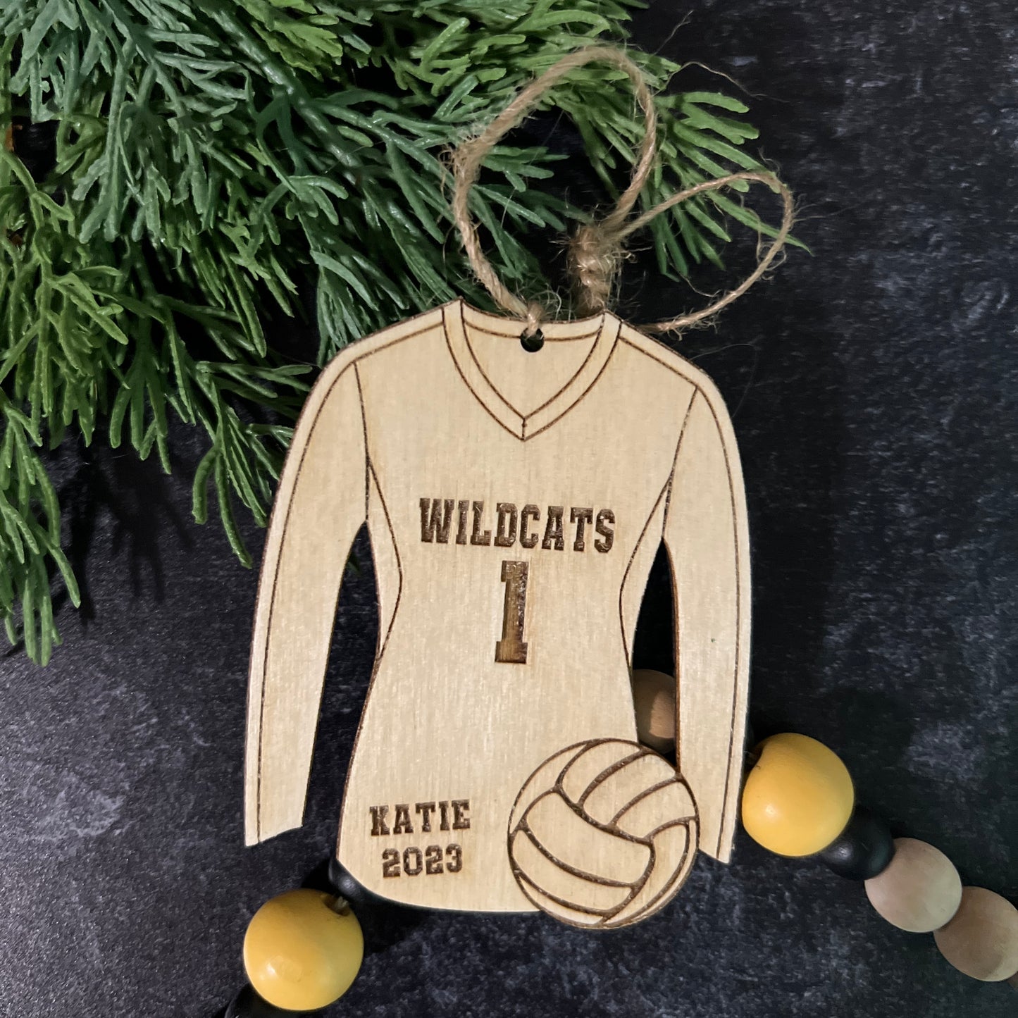 Volleyball Personalized Christmas Ornaments