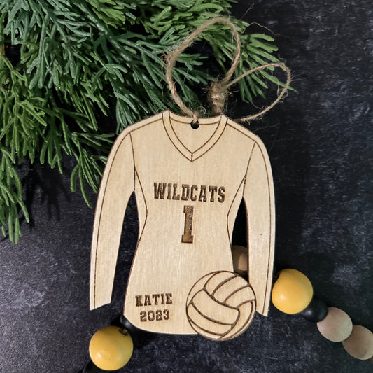 Volleyball Personalized Christmas Ornaments