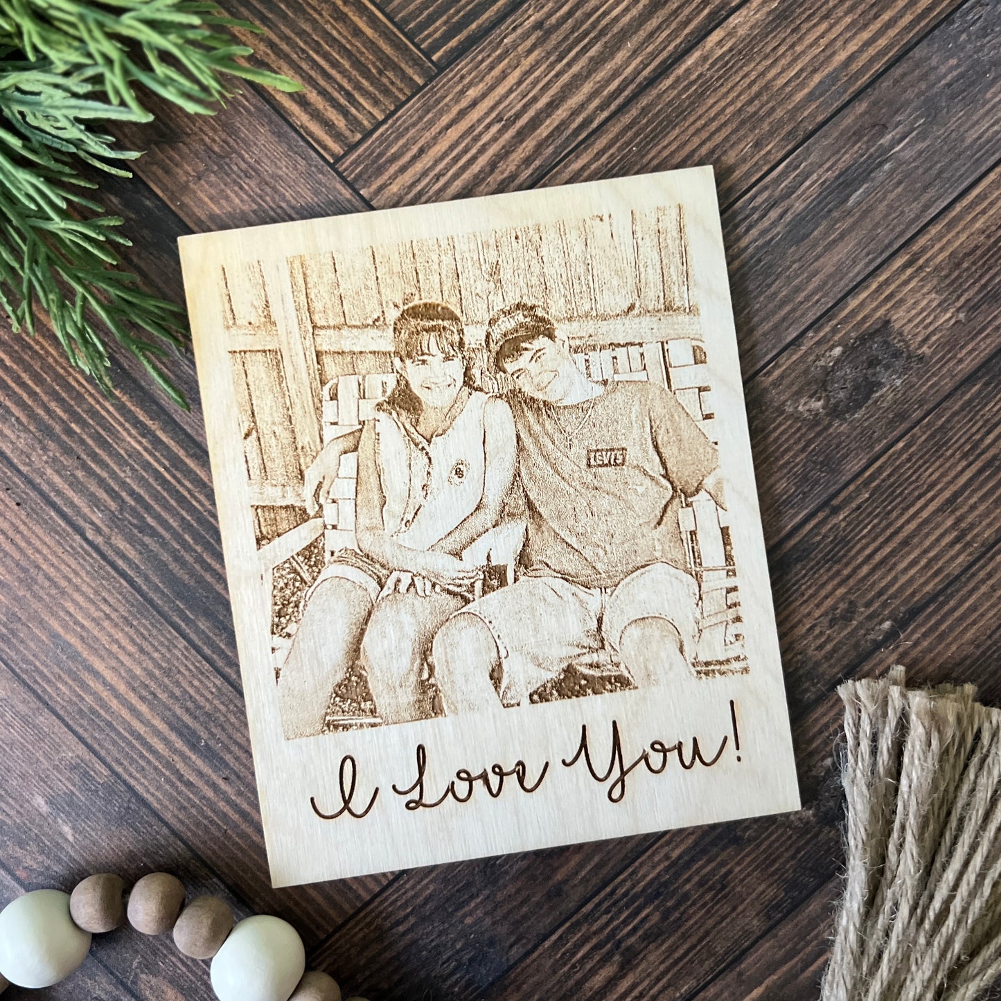 Engraved Picture on Wood