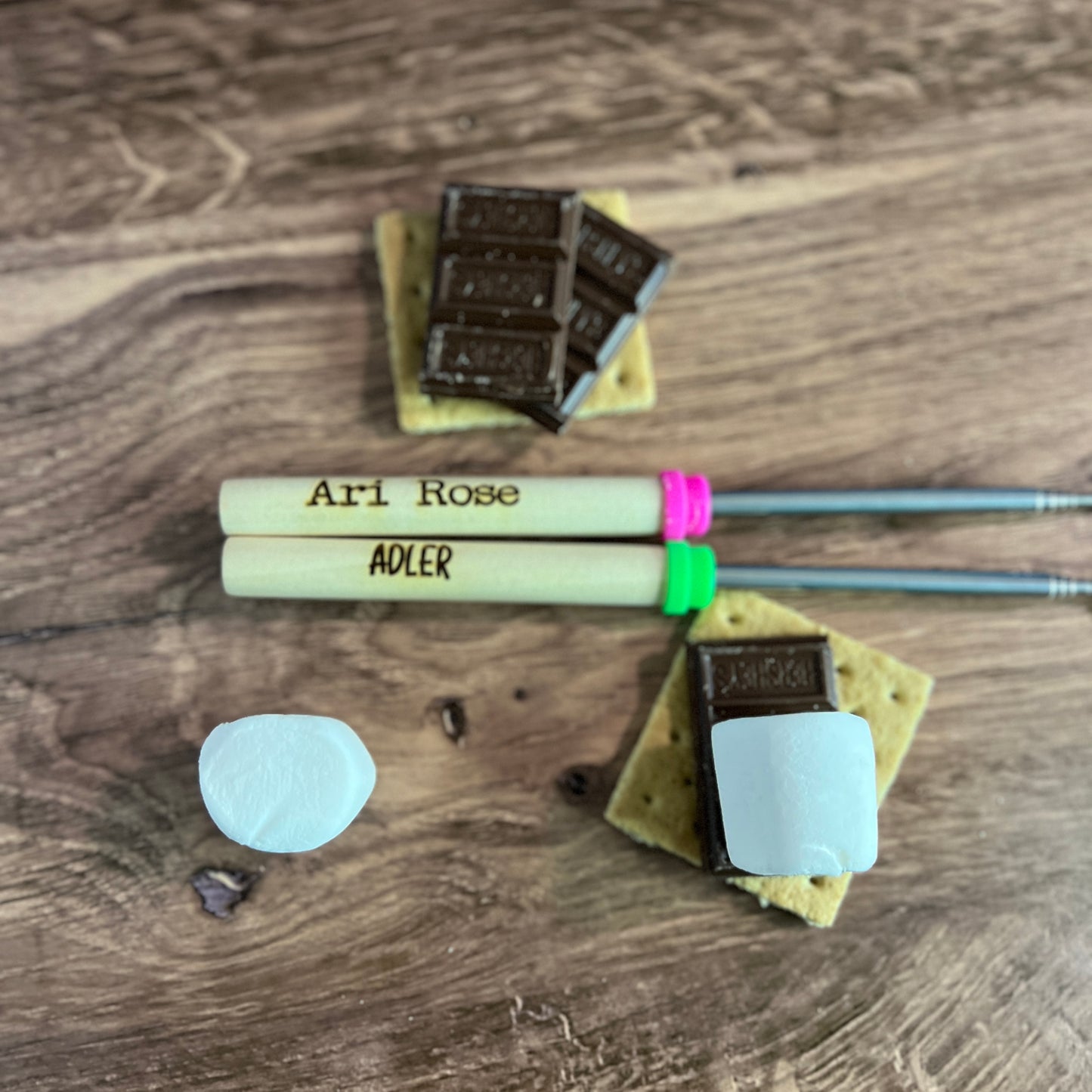 Personalized Marshmallow Roasting Sticks