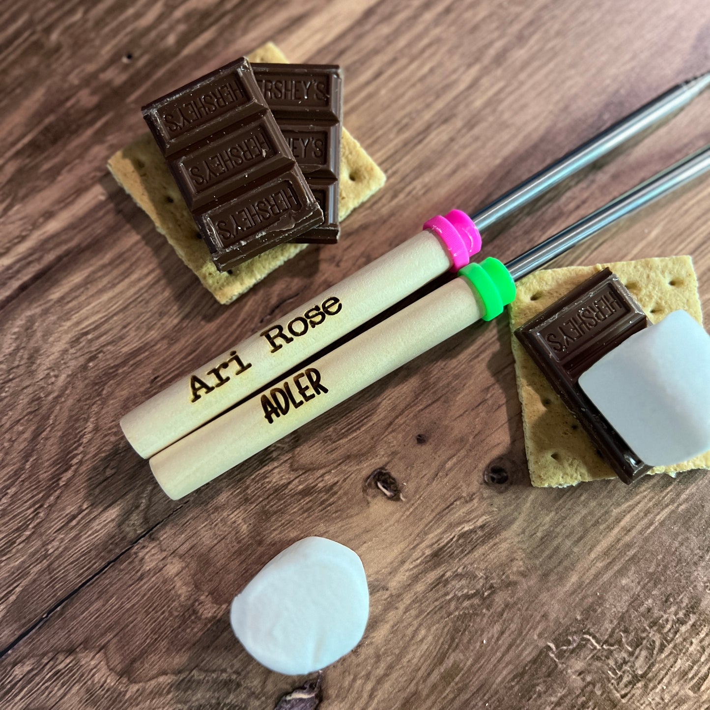 Personalized Marshmallow Roasting Sticks