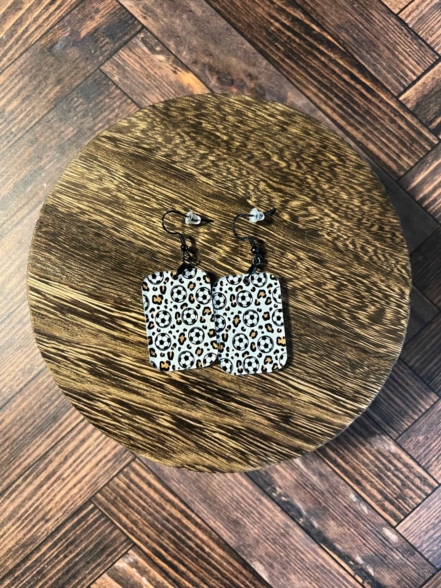 Soccer Acrylic Cheetah Print