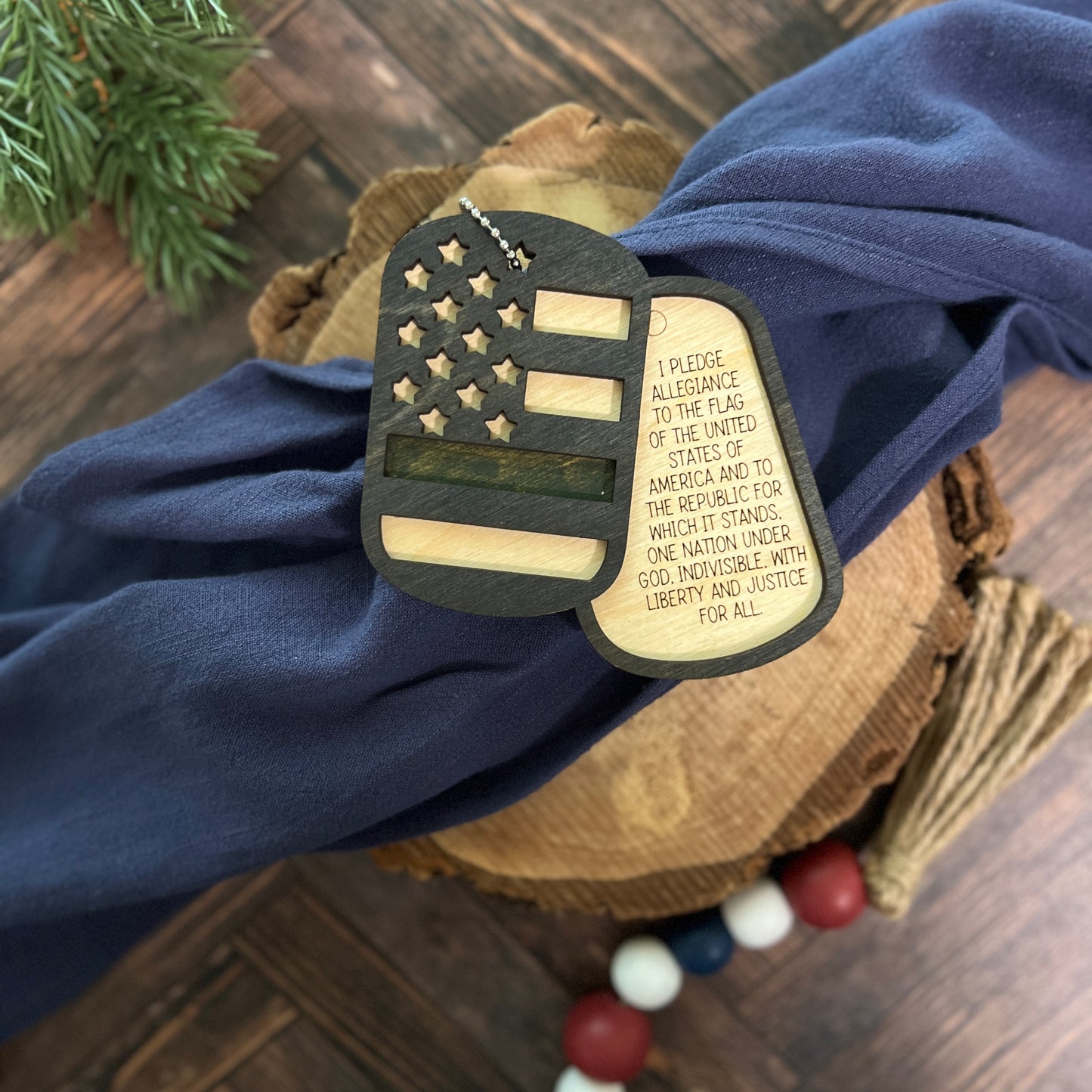 Military Dog Tag Ornaments