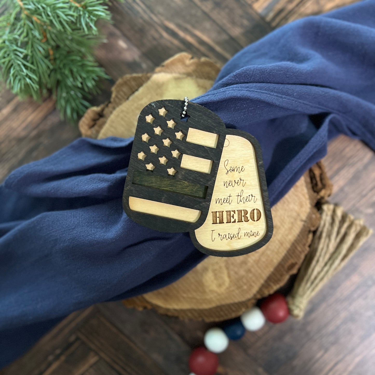 Military Dog Tag Ornaments