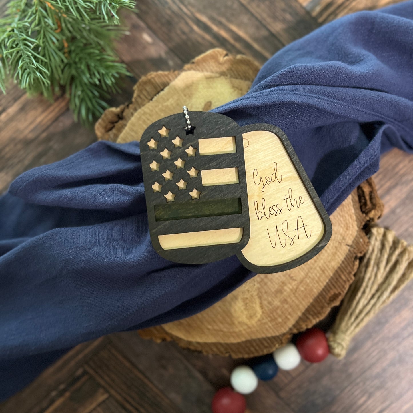 Military Dog Tag Ornaments