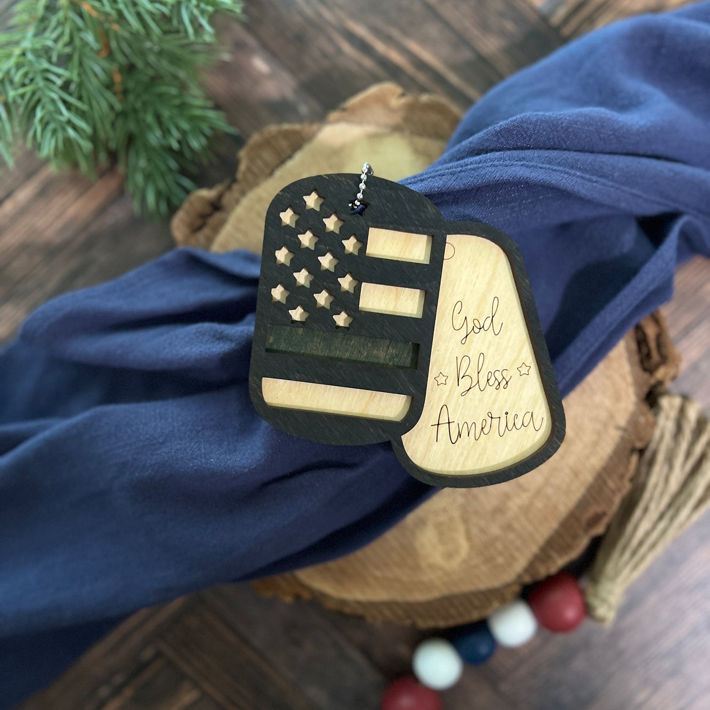 Military Dog Tag Ornaments