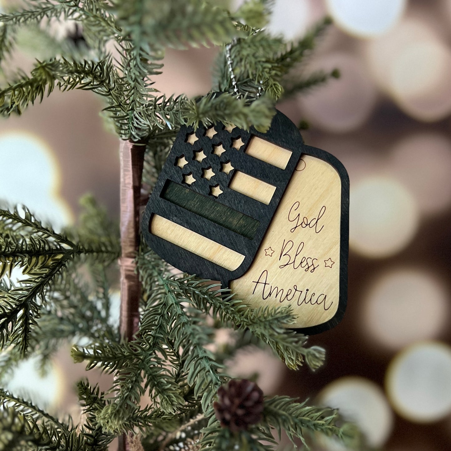 Military Dog Tag Ornaments