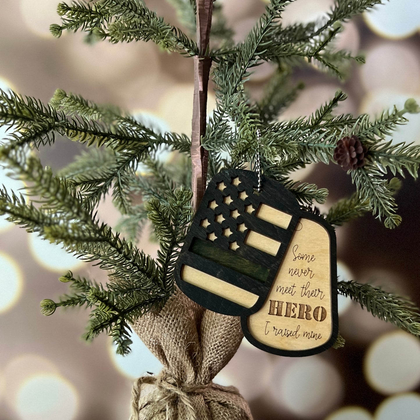 Military Dog Tag Ornaments