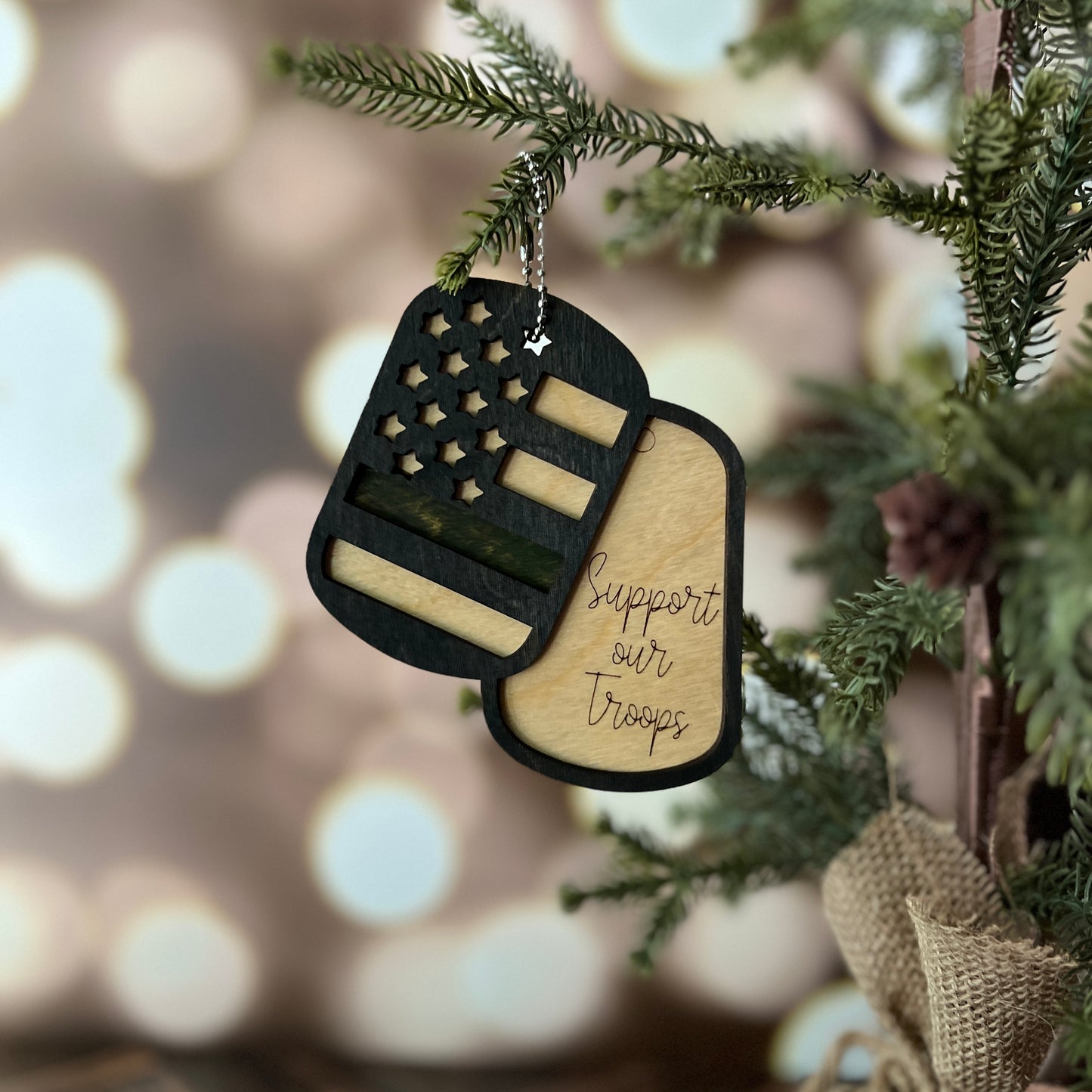 Military Dog Tag Ornaments