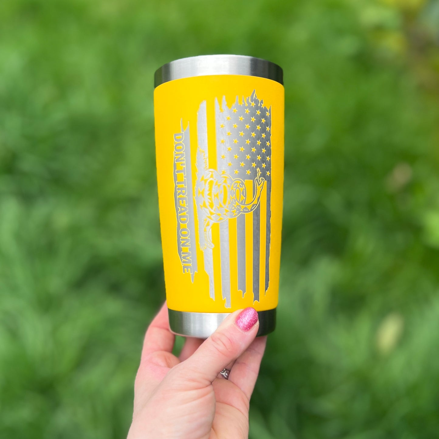 Don't Tread On Me Flag Travel Mug