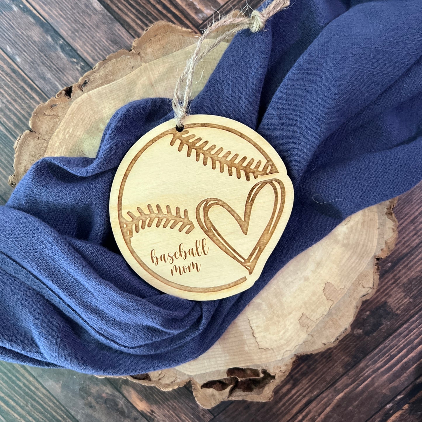 Baseball Mom Christmas Ornament