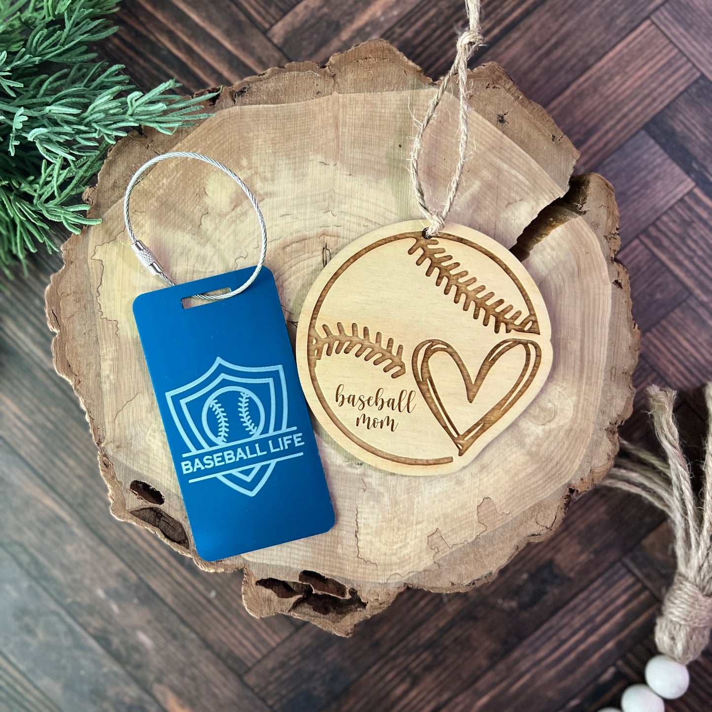 Baseball Mom Christmas Ornament