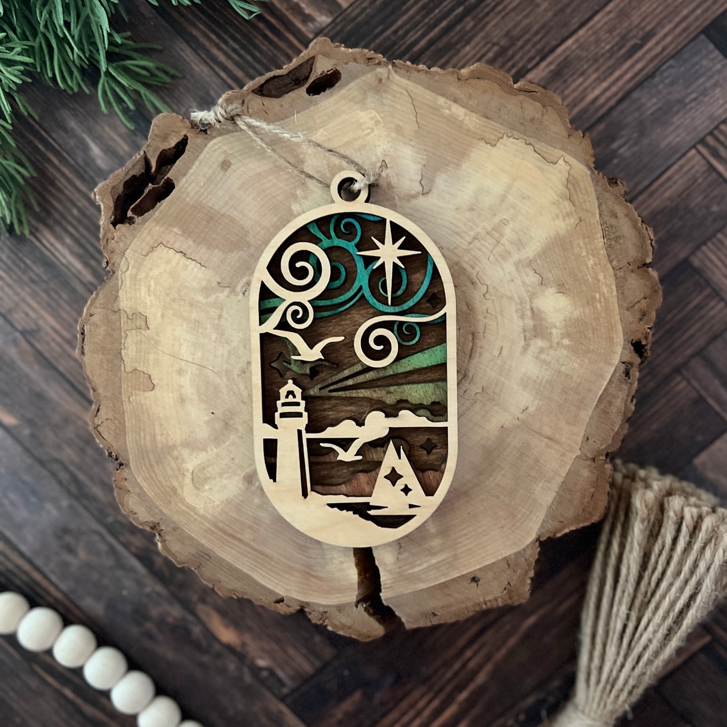 Lighthouse Oval Ornament