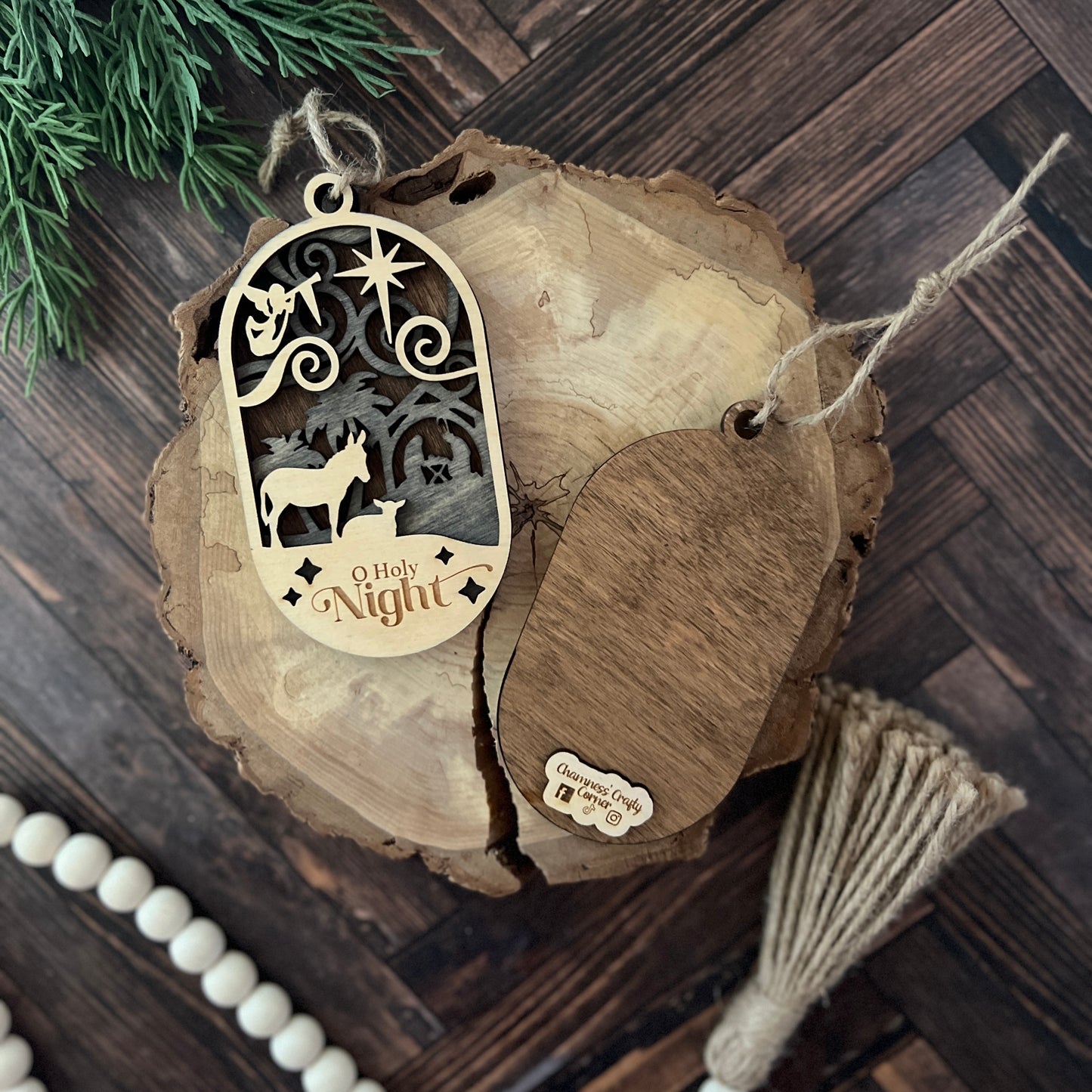 Nativity Oval Ornament