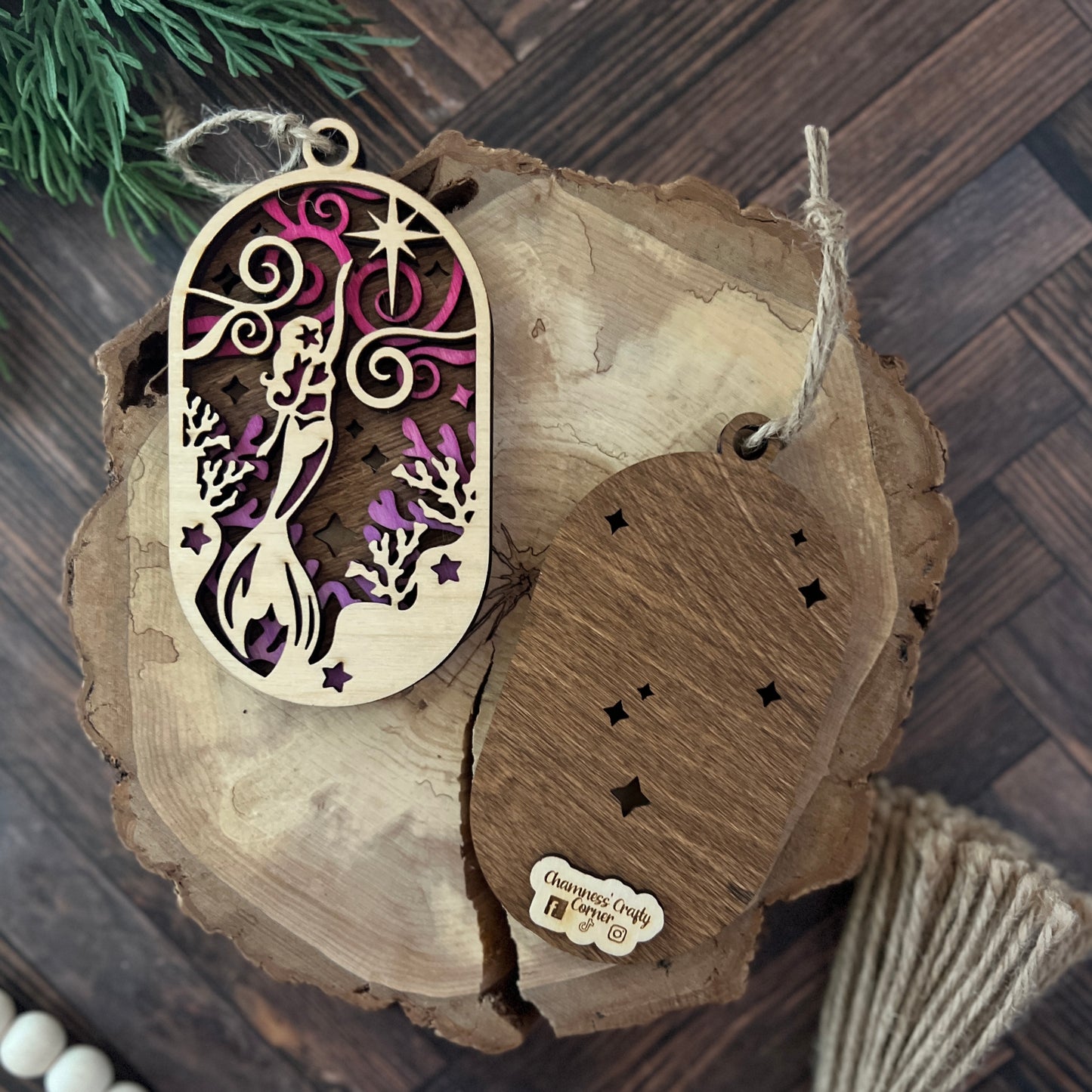 Mermaid Oval Ornament