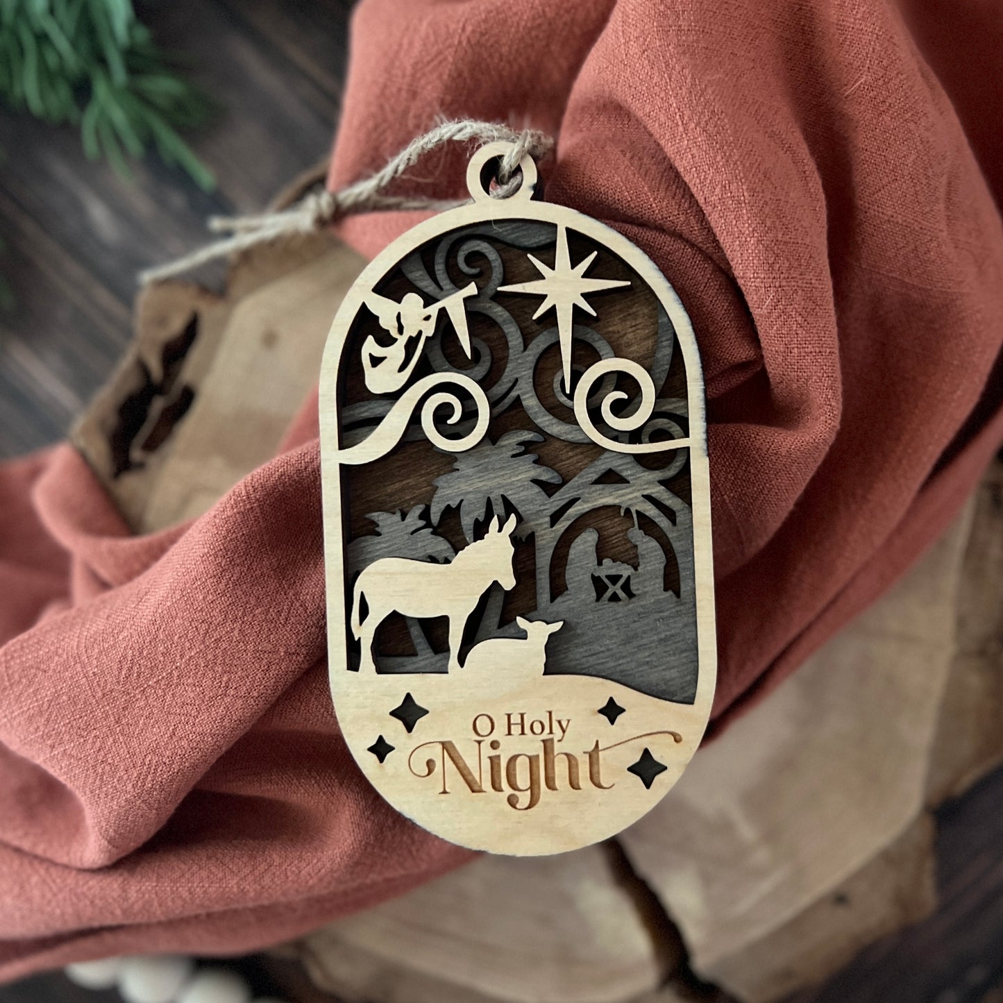 Nativity Oval Ornament