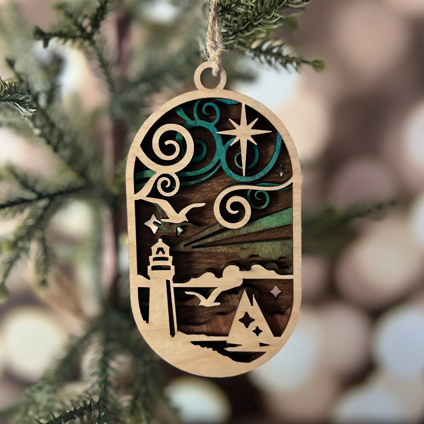 Lighthouse Oval Ornament