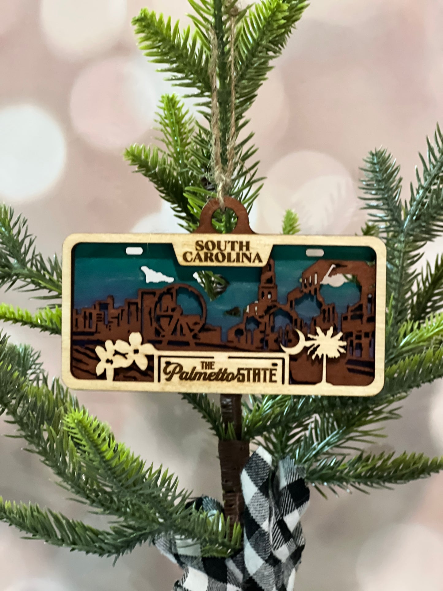 State License Plate Ornaments