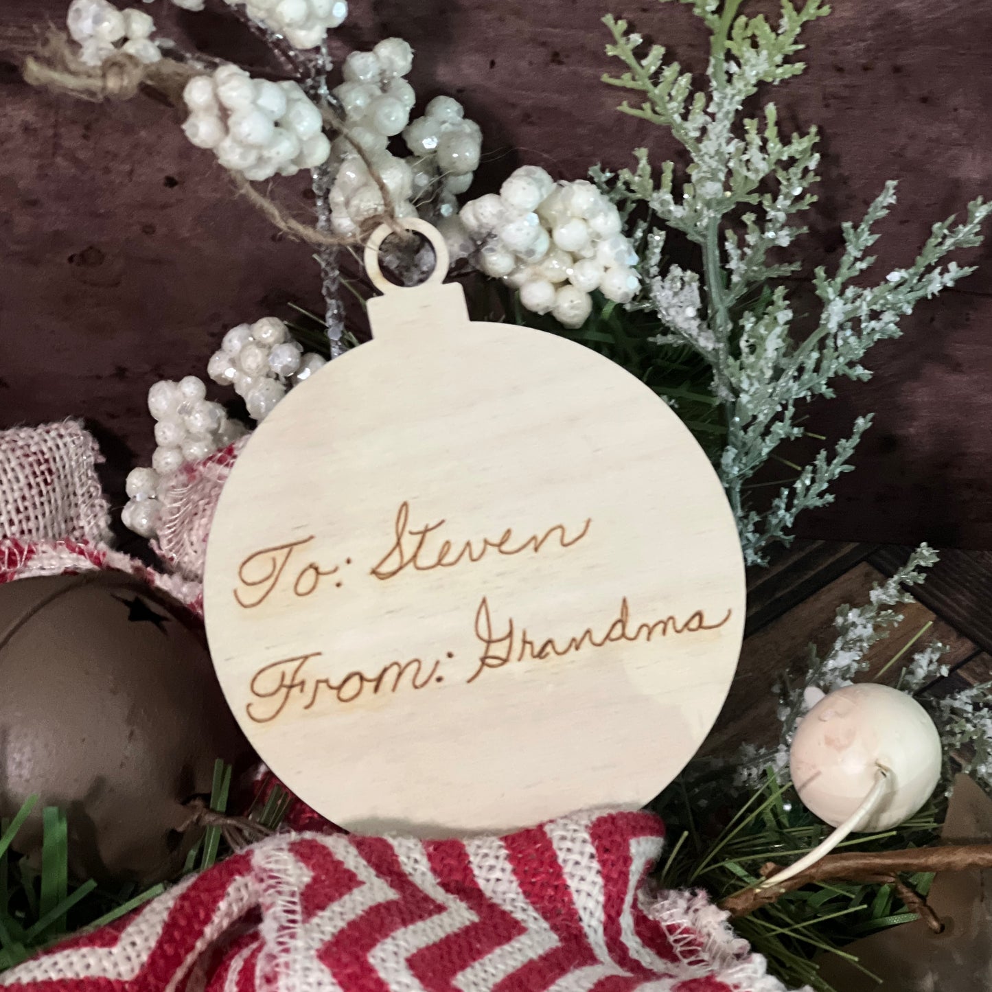 Your Loved Ones Handwritten Ornament