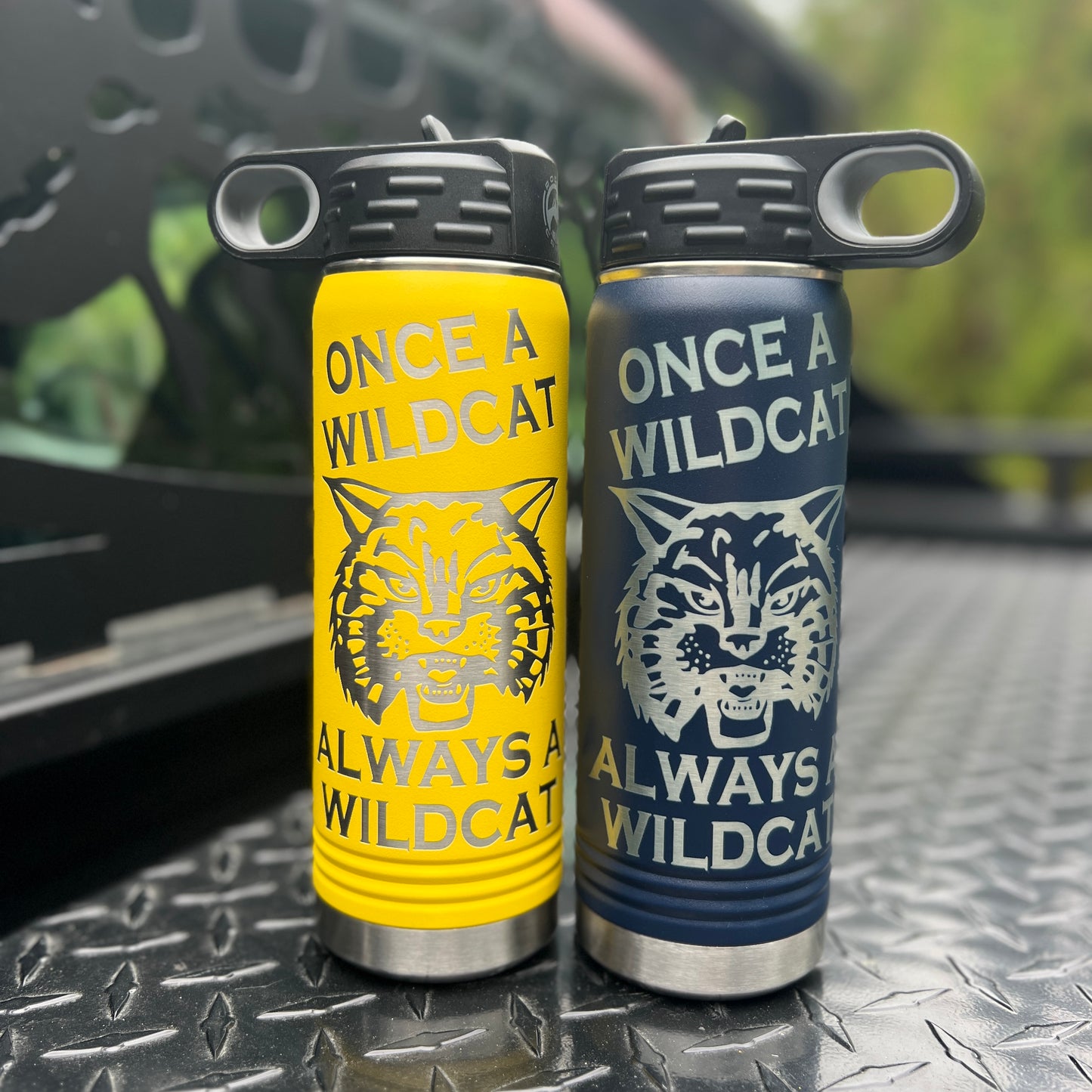 Once a Wildcat Always a Wildcat Laser Engraved Tumbler