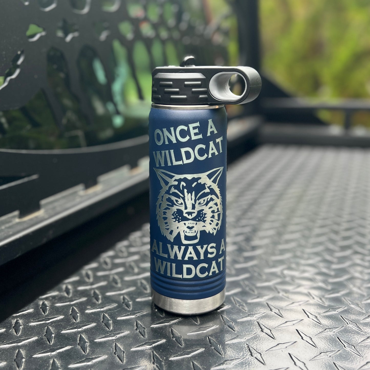 Once a Wildcat Always a Wildcat Laser Engraved Tumbler