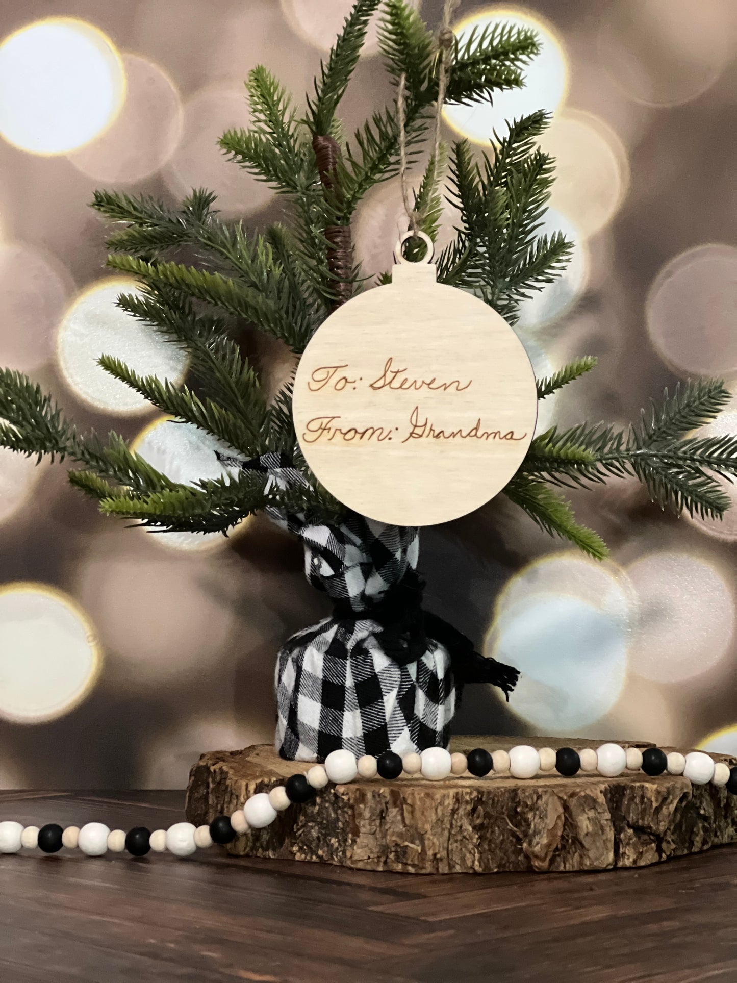 Your Loved Ones Handwritten Ornament