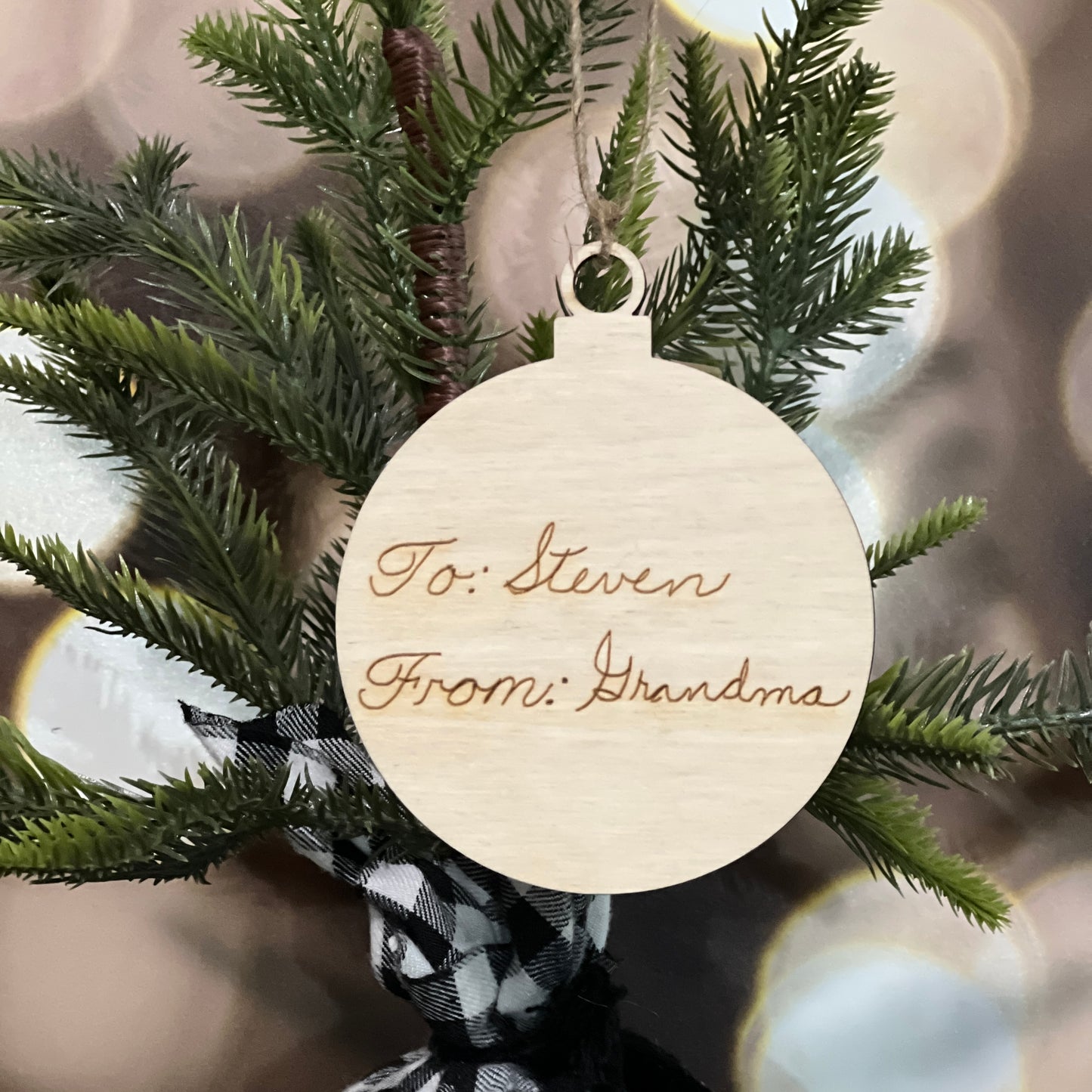 Your Loved Ones Handwritten Ornament