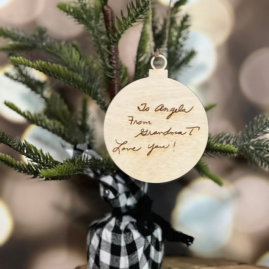 Your Loved Ones Handwritten Ornament