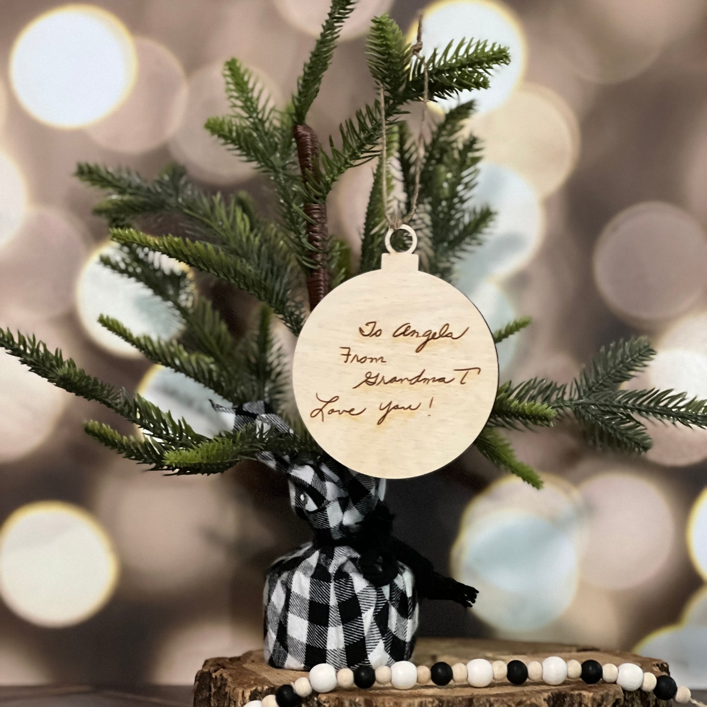 Your Loved Ones Handwritten Ornament