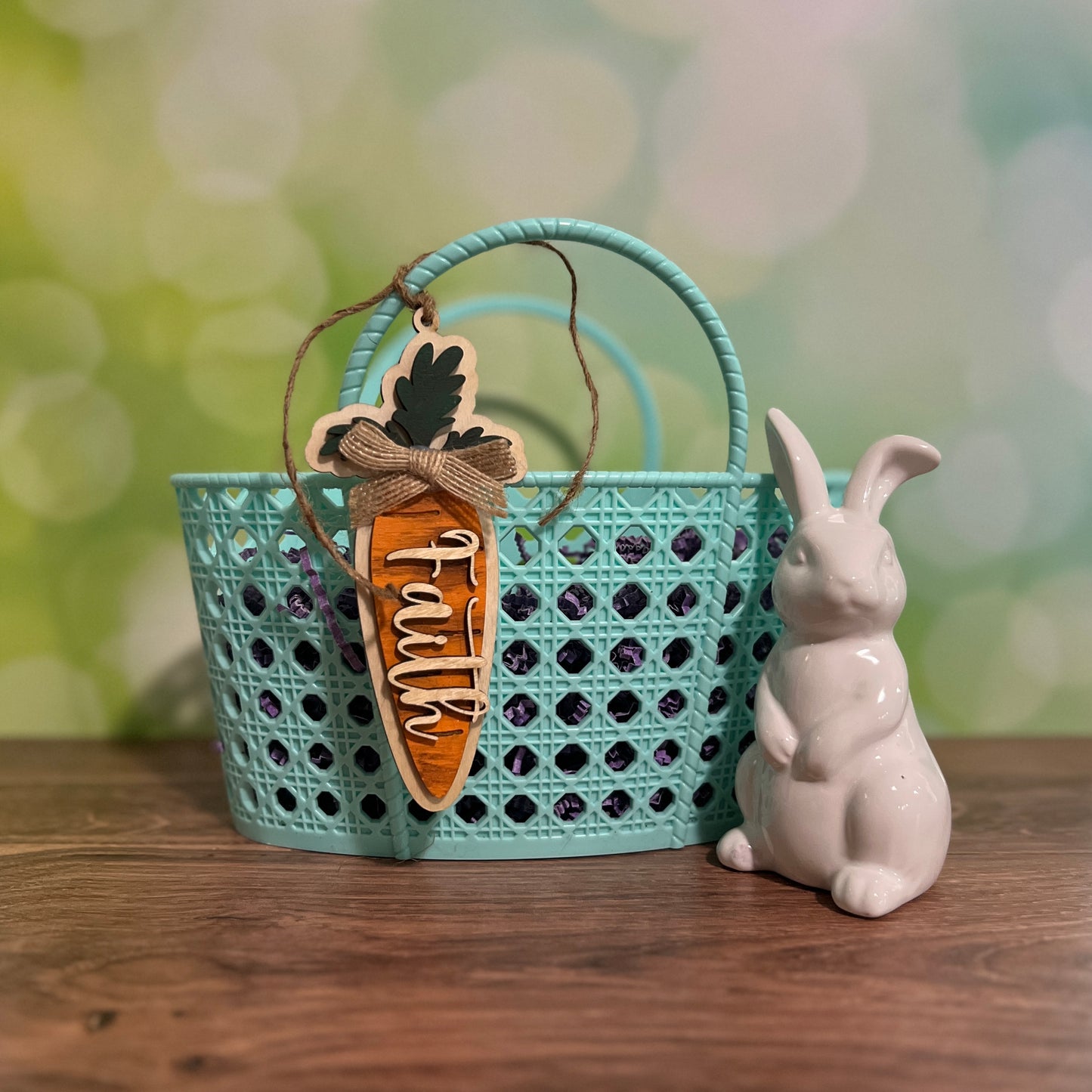 Personalized Easter Carrot Basket Tag