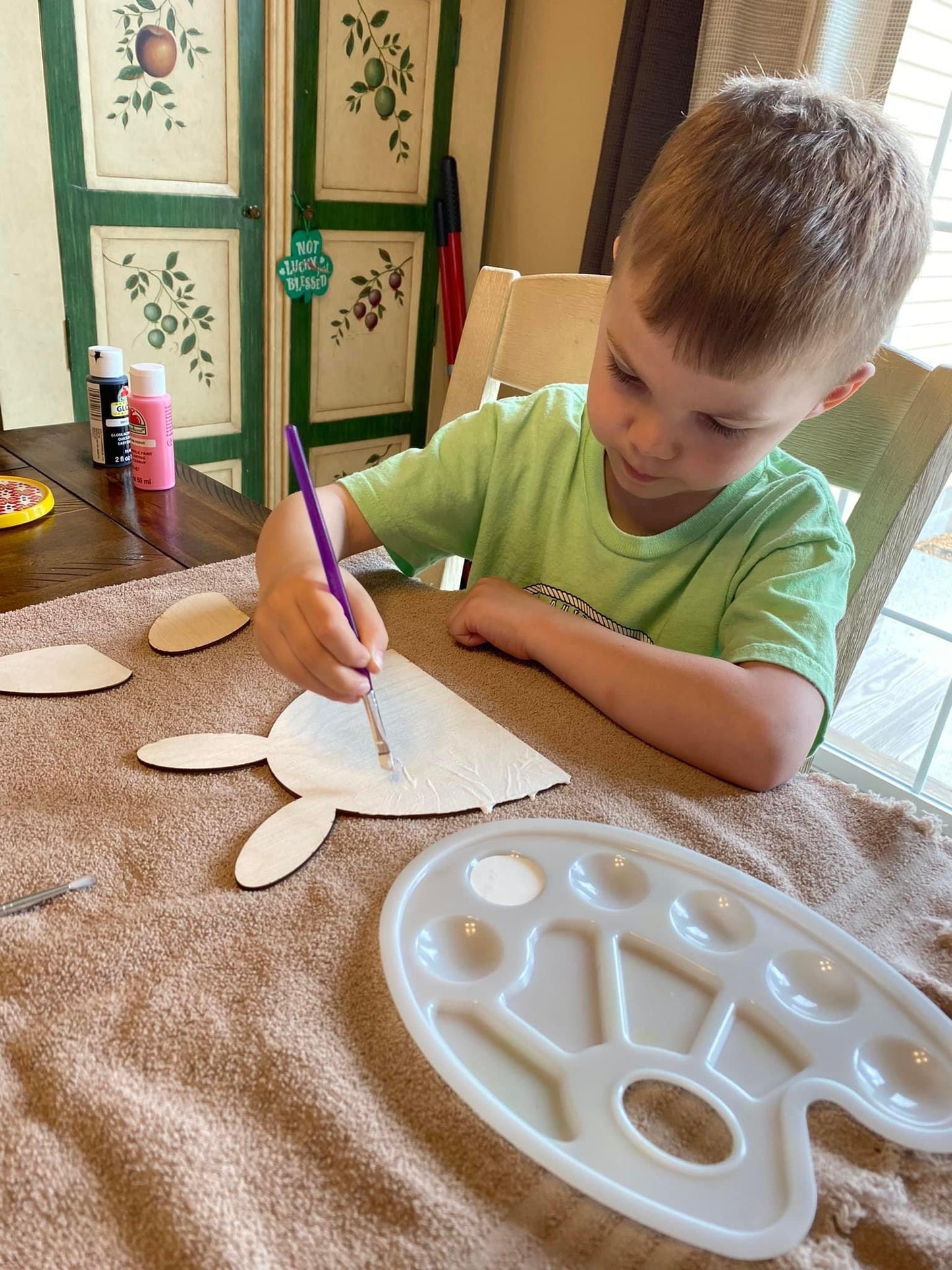 DIY Wooden Bunny Paint Kit