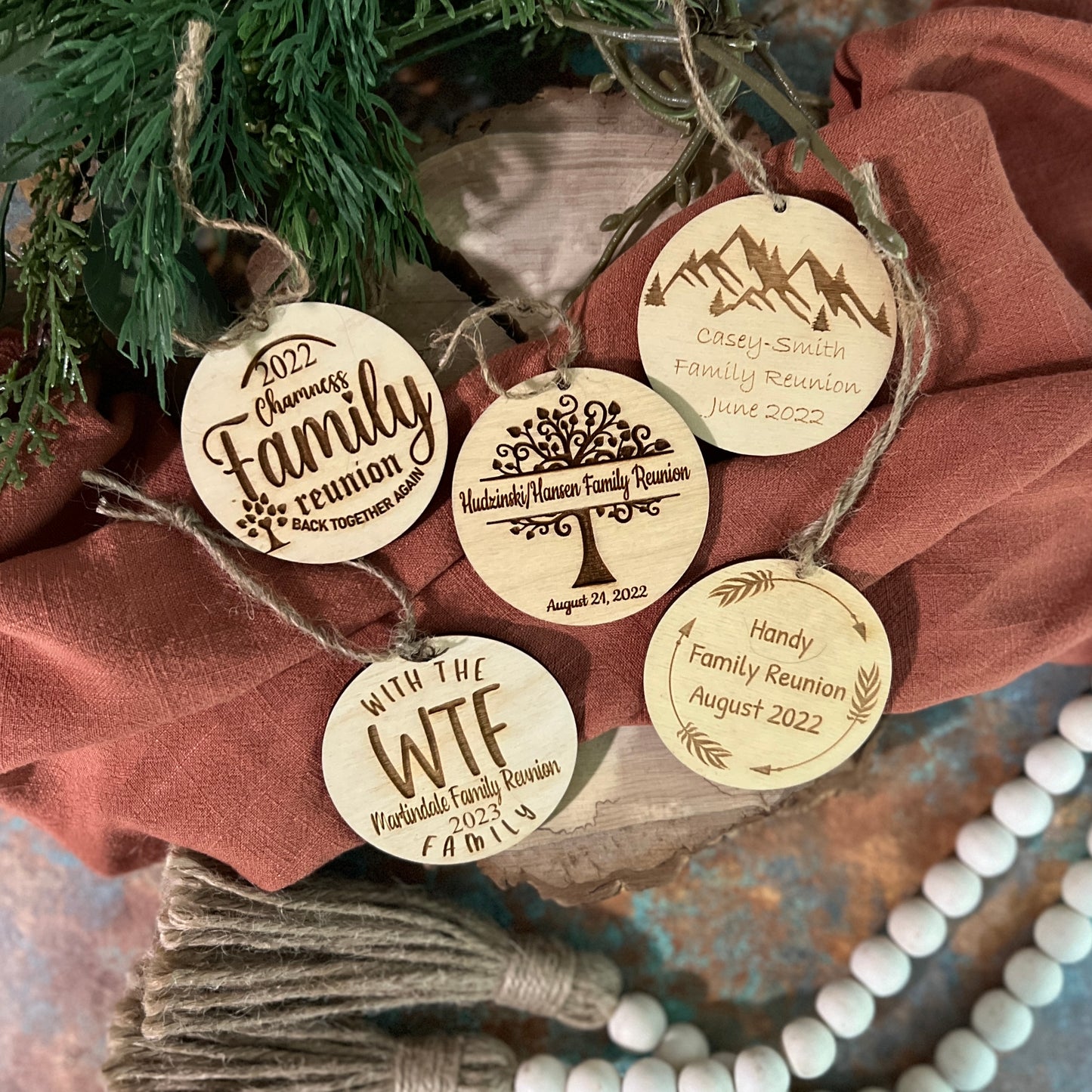 Favors For Family Reunion Personalized Mini Ornament