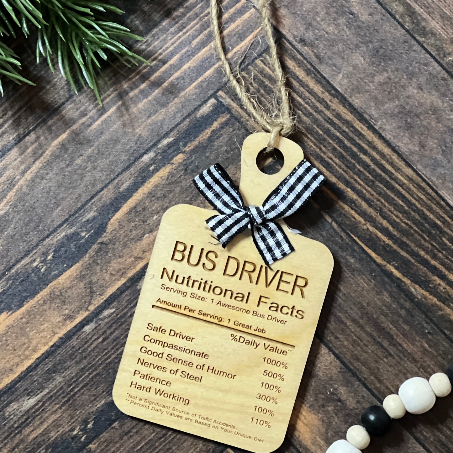 School Bus Driver Fridge Magnet and Ornament