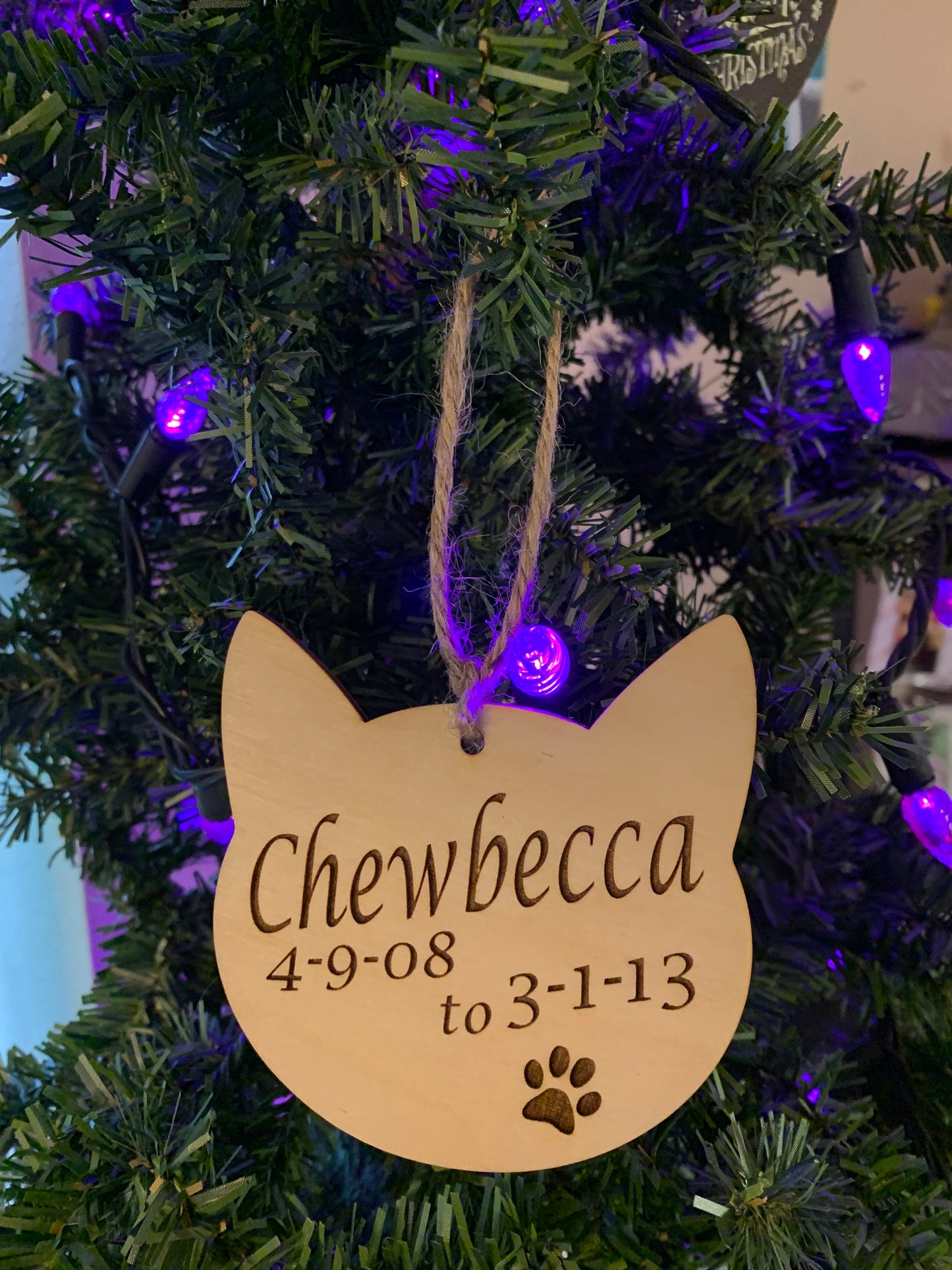 Cat Memorial Ornament