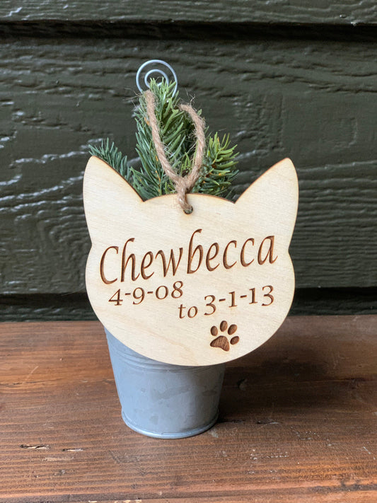 Cat Memorial Ornament