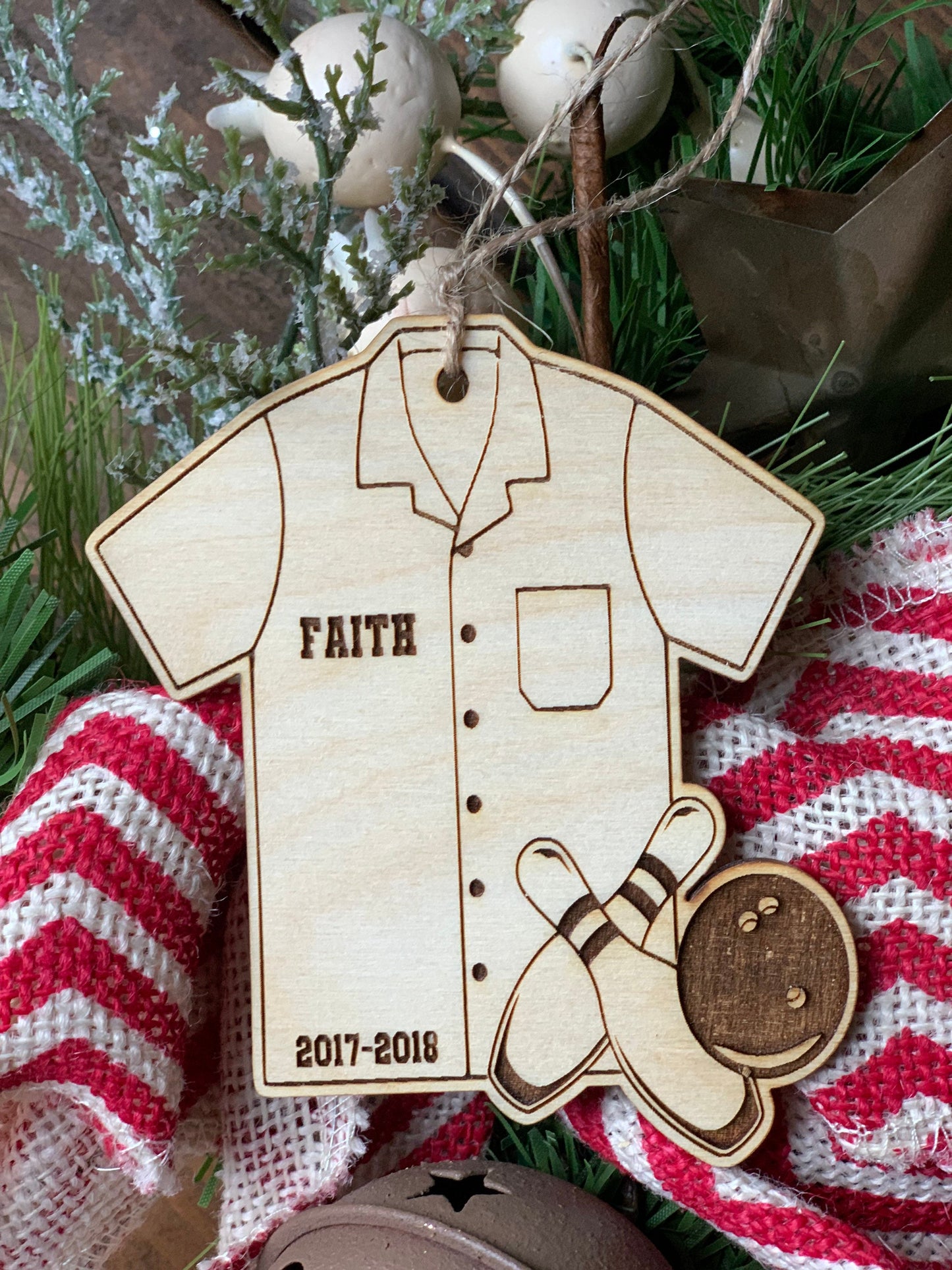 Bowling Ornament Personalized