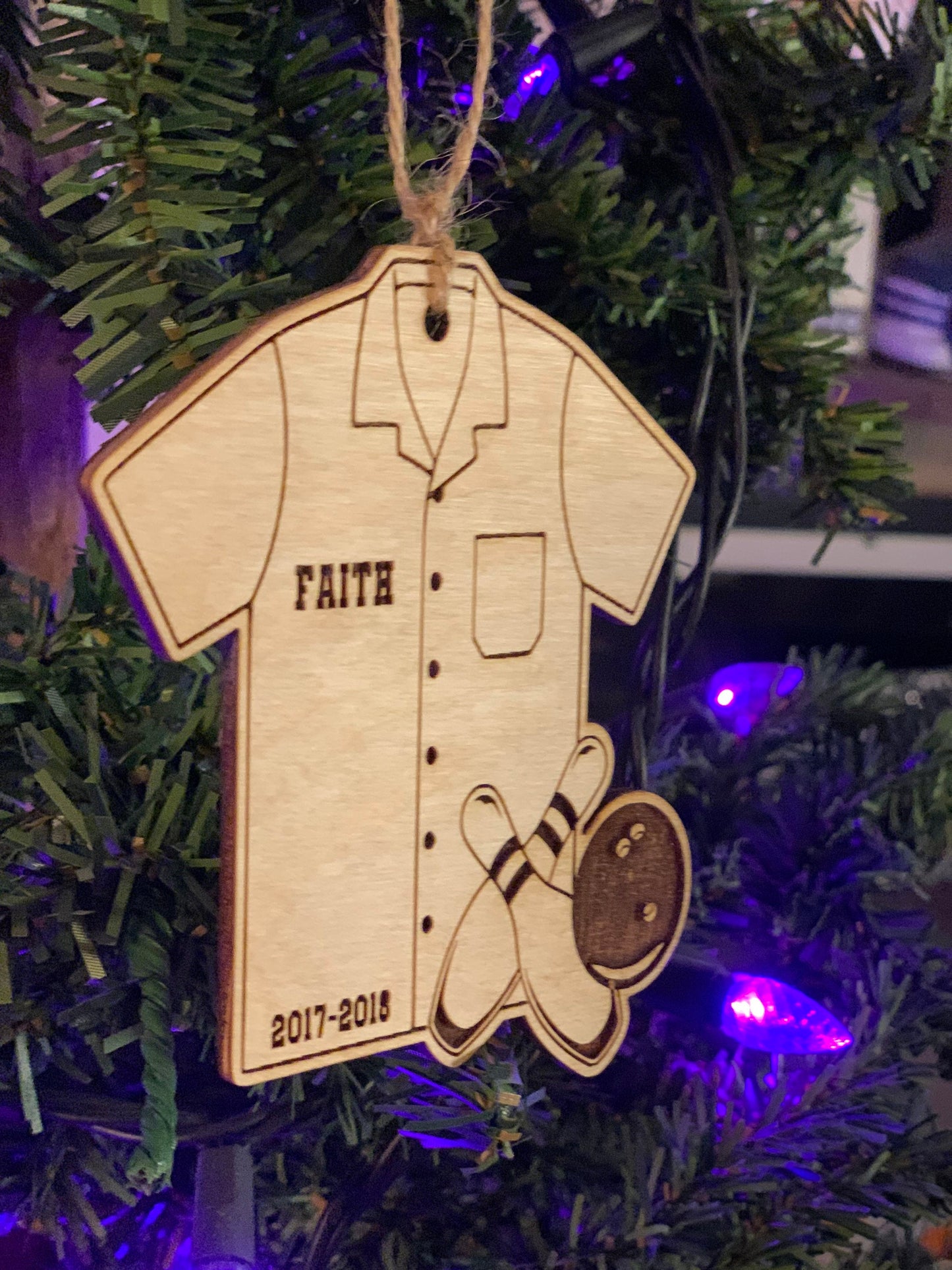 Bowling Ornament Personalized