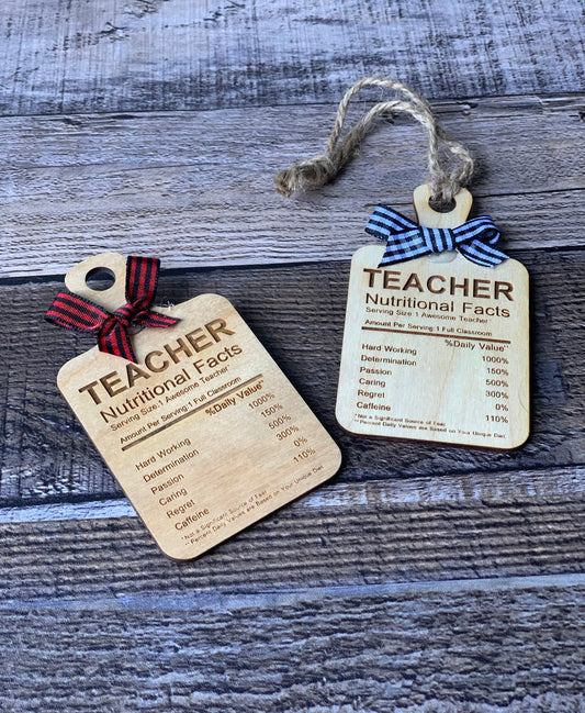 Teacher Fridge Magnet or Ornament