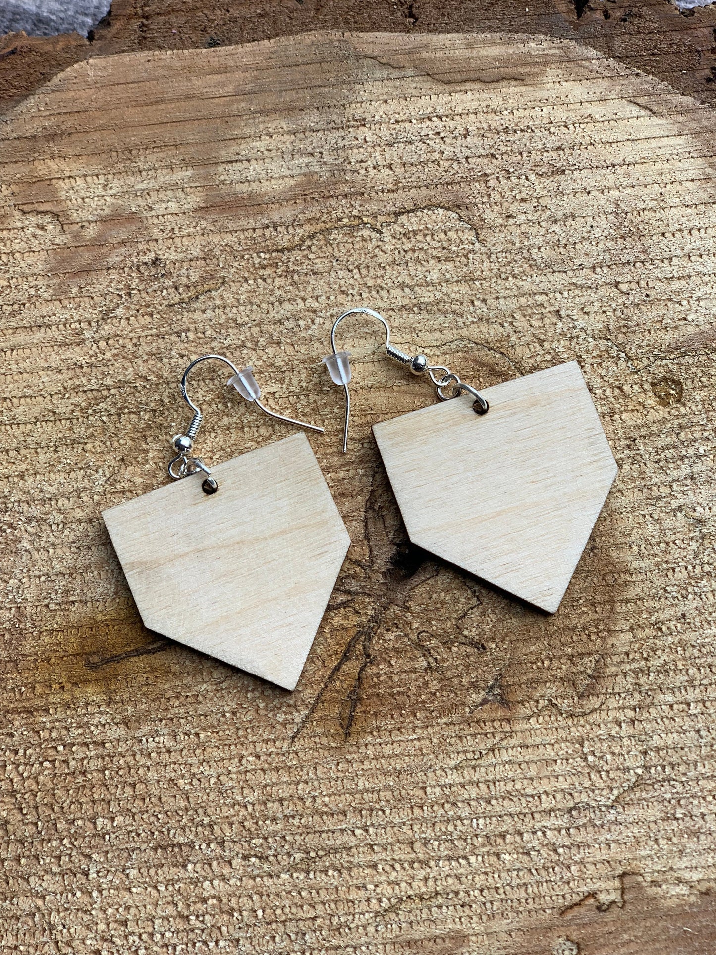 Baseball Wooden Earrings