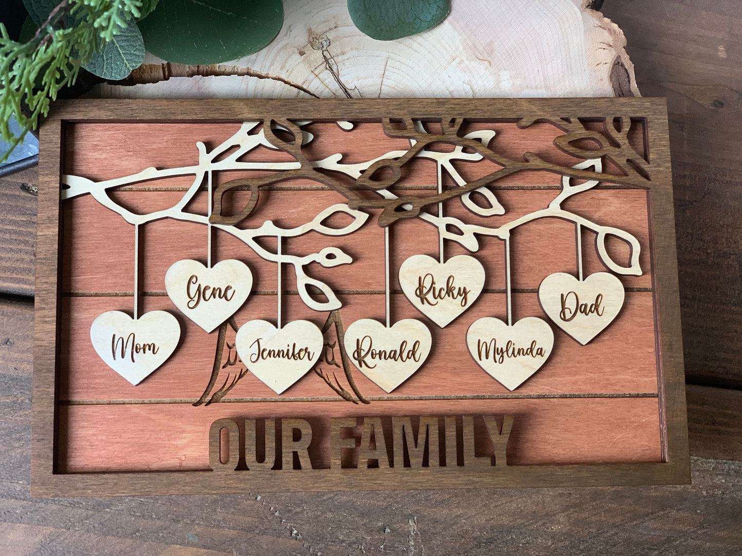 Personalized Family Tree Sign