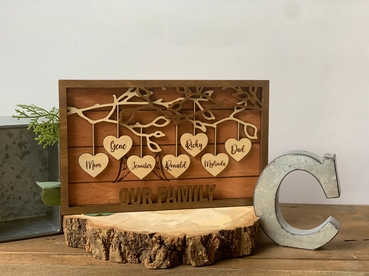 Personalized Family Tree Sign